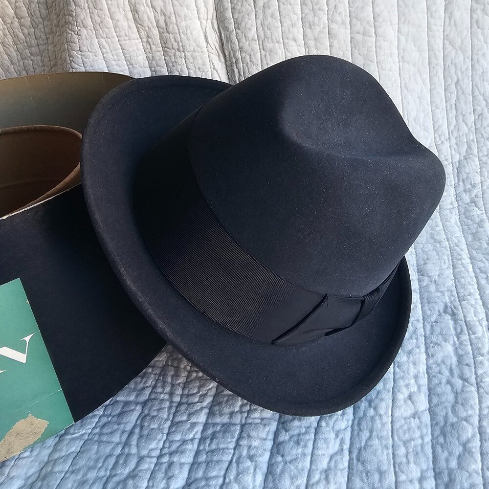 1950s Mallory Fedora and Hatbox